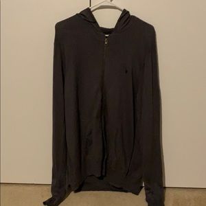 All saints men’s Long sleeve hooded t-shirt.